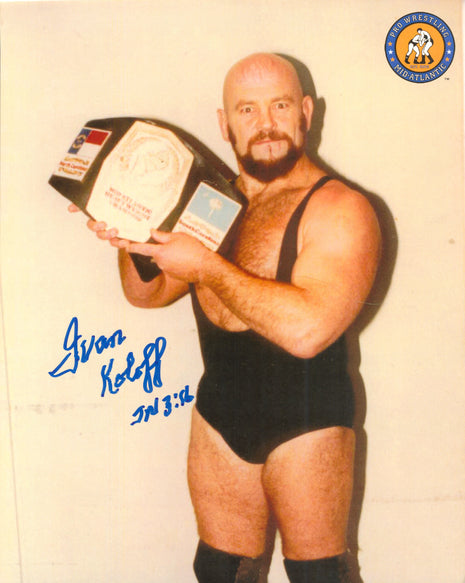 Foto firmada de Ivan Koloff de 8x10