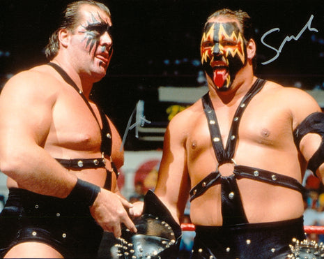 Demolition Ax & Smash dual signed 8x10 Photo