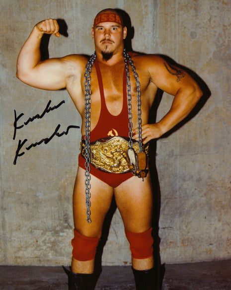 Krusher Kruschev firmó foto 8x10