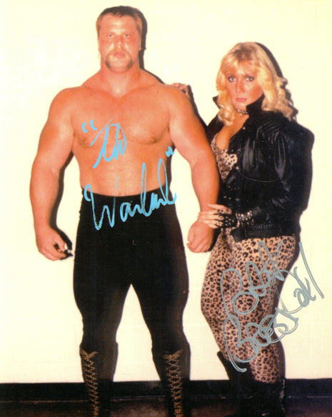 Warlord & Baby Doll dual signed 8x10 Photo