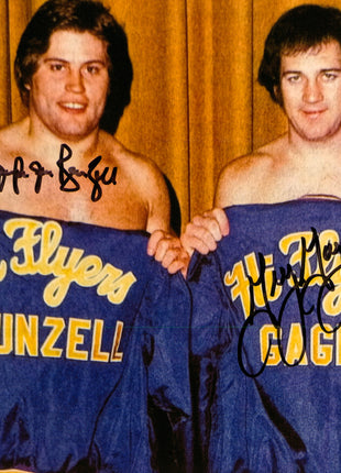 Greg Gagne & Jim Brunzell dual signed 8x10 Photo