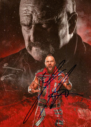 Fotografía firmada de 8x10 por Lance Archer