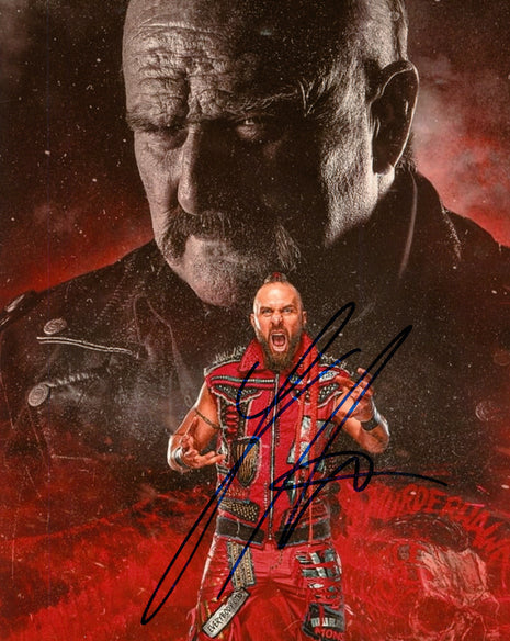 Fotografía firmada de 8x10 por Lance Archer