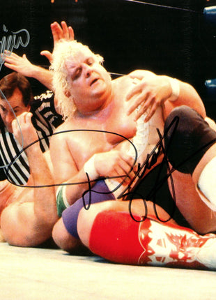 Ric Flair & Dusty Rhodes dual signed 8x10 Photo (w/ JSA)