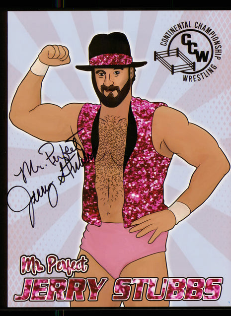 Fotografía firmada de 8x10 de Jerry Stubbs