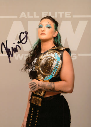 Kris Statlander firmó foto 8x10