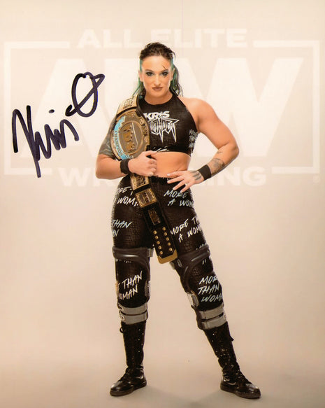 Kris Statlander firmó foto 8x10