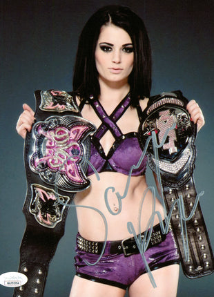 Saraya & Paige dual signed 8x10 Photo (w/ JSA)