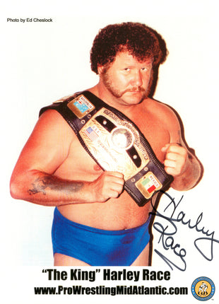 Harley Race signed 8x10 Photo