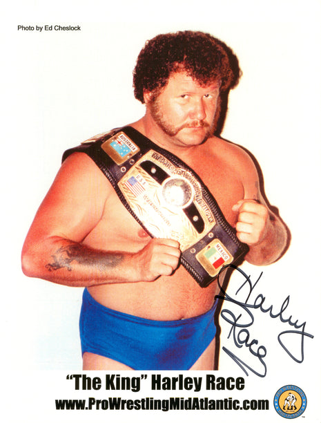 Harley Race signed 8x10 Photo