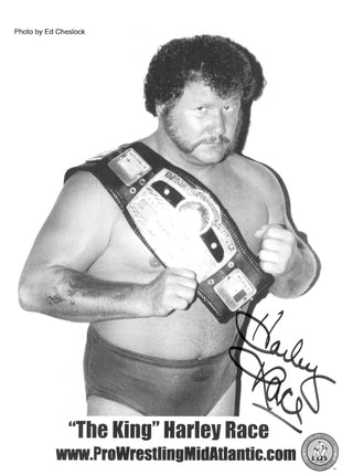 Harley Race signed 8x10 Photo