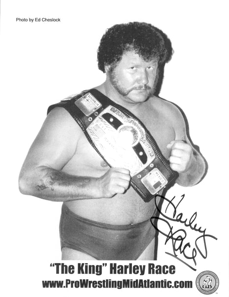 Harley Race signed 8x10 Photo