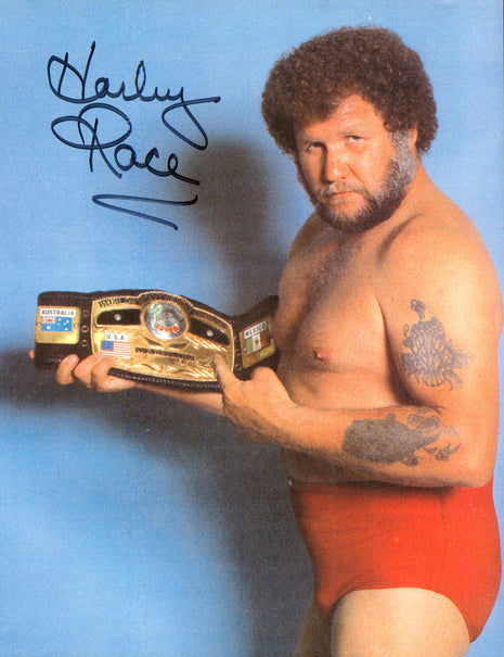 Harley Race signed 8x10 Photo