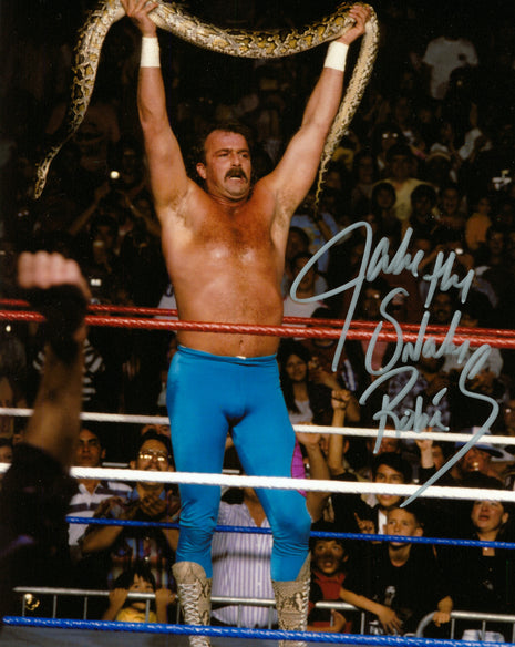 Foto firmada de 8x10 por Jake Roberts