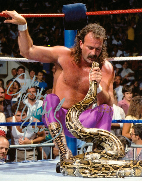 Foto firmada de 8x10 por Jake Roberts