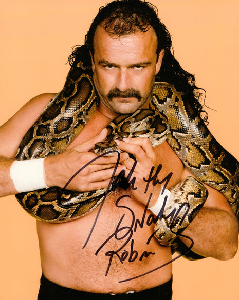 Foto firmada de 8x10 por Jake Roberts