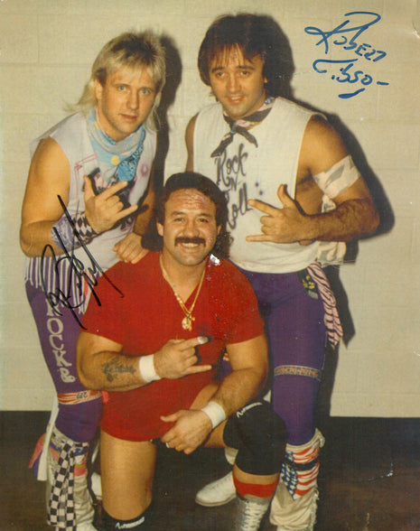 Rock N Roll Express - Ricky Morton & Robert Gibson dual signed 8x10 Photo