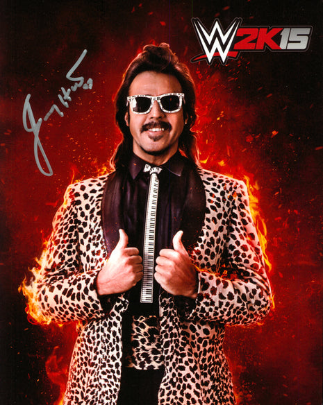 Fotografía firmada de 8x10 por Jimmy Hart