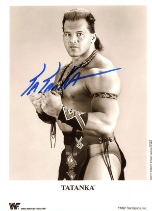 Foto firmada de 8x10 por Tatanka