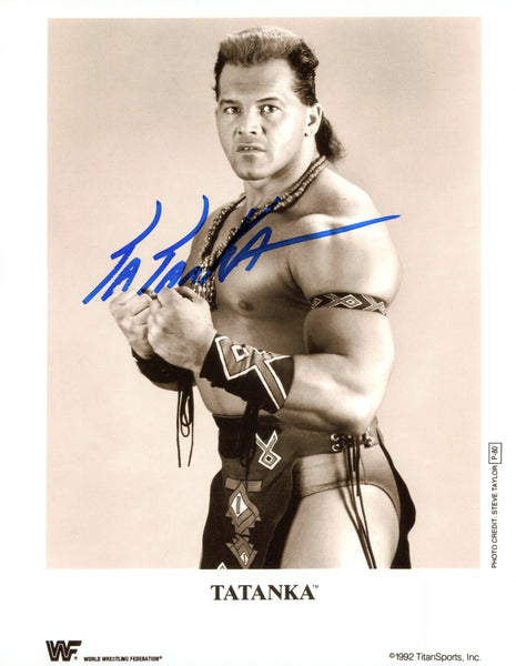 Foto firmada de 8x10 por Tatanka