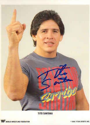 Tito Santana signed 8x10 Photo