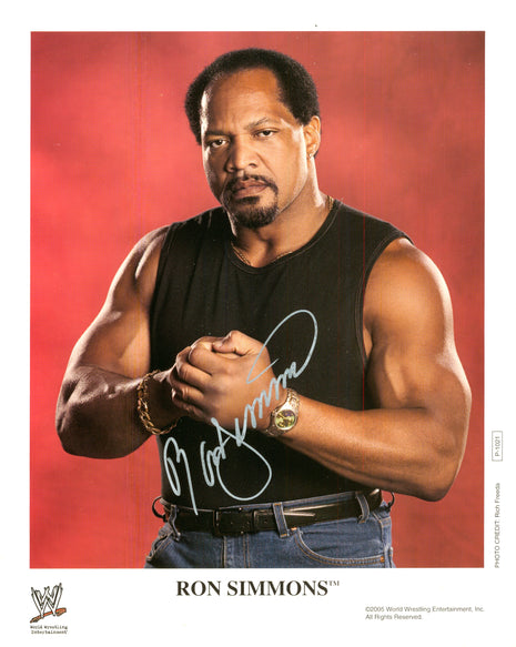 Ron Simmons signed 8x10 Photo