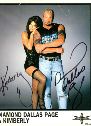 Diamond Dallas Page & Kimberly dual signed 8x10 Photo