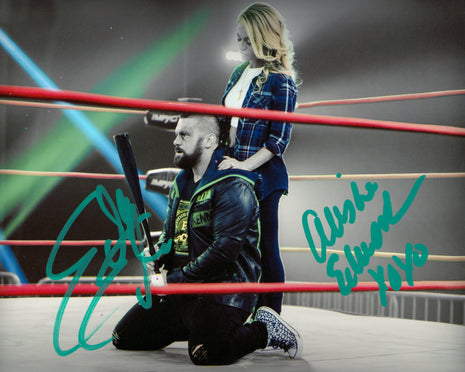 Alisha Edwards & Eddie Edwards dual signed 8x10 Photo