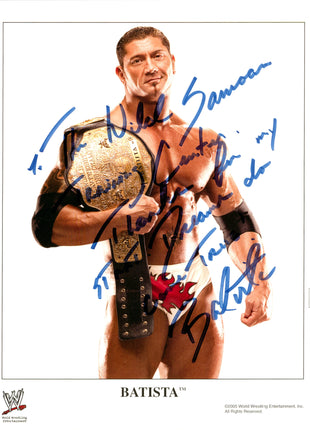 Batista signed 8x10 Photo