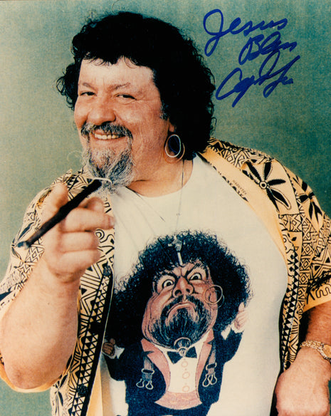 Captain Lou Albano signed 8x10 Photo