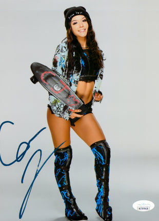 Cora Jade signed Metallic 8x10 Photo (w/ JSA)