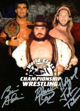 Brian Adias, Black Bart & John Tatum triple signed 8x10 Photo