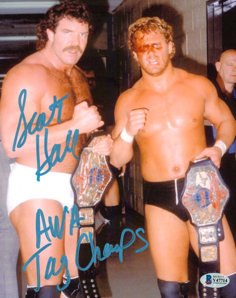 Scott Hall signed 8x10 Photo (w/ Beckett)