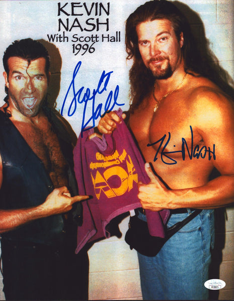 Kevin Nash & Scott Hall dual signed 11x14 Photo (w/ JSA)