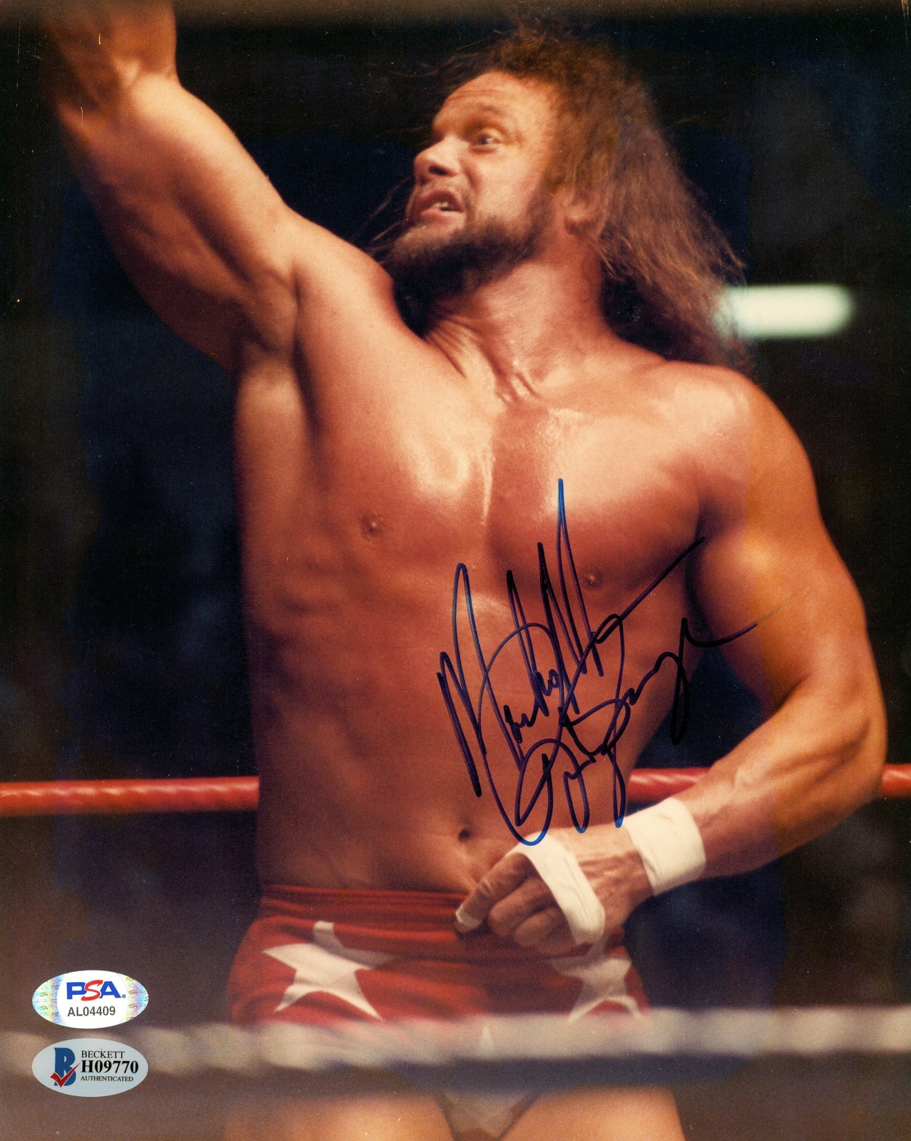Macho Man Randy Savage signed 8x10 Photo (w/ Beckett & PSA) – Signed By ...