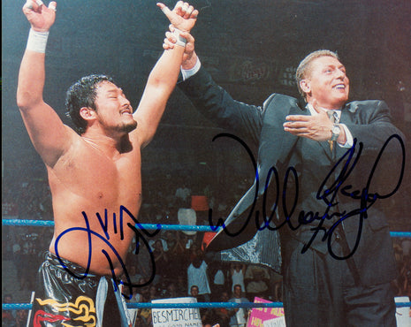 Foto de 8x10 firmada por Tajiri y William Regal