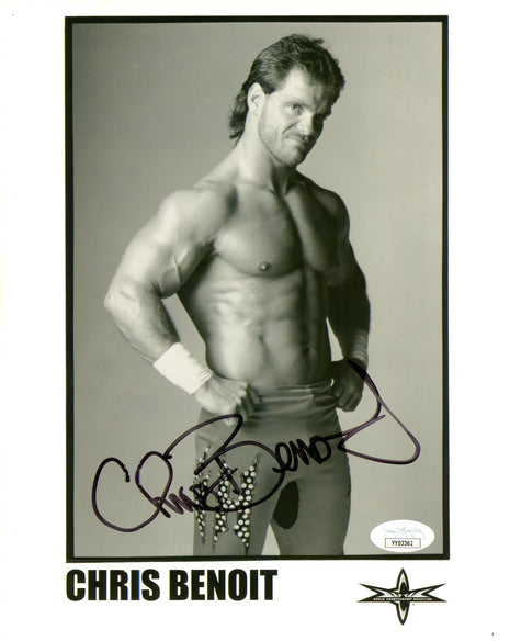 Chris Benoit signed 8x10 Photo (w/ JSA)