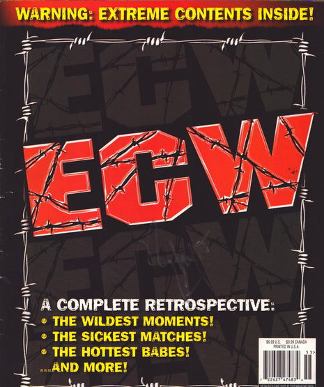 Rhino & Terry Funk dual signed ECW Magazine