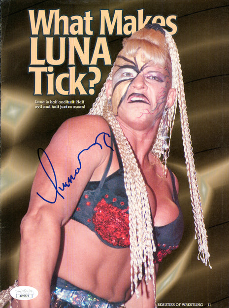 Luna Vachon signed Magazine Page (w/ JSA)