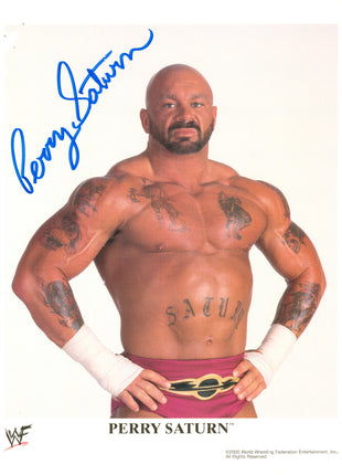 Perry Saturn signed 8x10 Photo