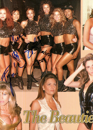 Nitro Girls - Fyre, Chae, Spice & Kimberly Page signed Poster