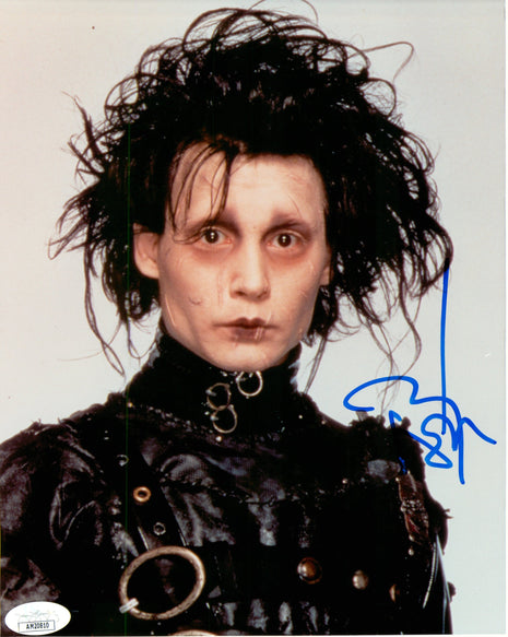 Johnny Depp (Edward Scissorhands) signed 8x10 Photo (w/ JSA)