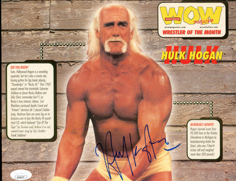Hulk Hogan signed Magazine Page (w/ JSA)