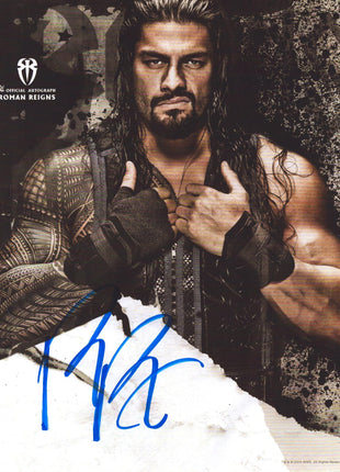 Roman Reigns signed 11x14 Photo