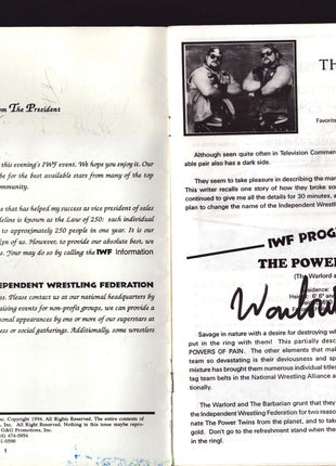 Multi-signed IWF Program Spring/Summer 1994