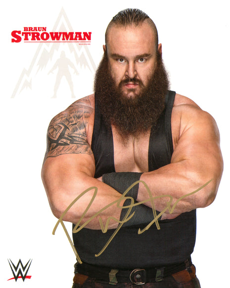 Braun Strowman signed 8x10 Photo
