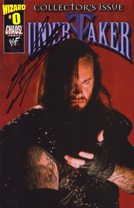 Undertaker signed WWF Comic Book