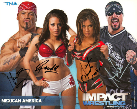Mexican America - Hernandez, Rosita, Sarita & Anarquia quad signed 8x10 Photo