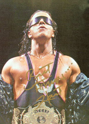 Bret Hart signed 8x10 Photo