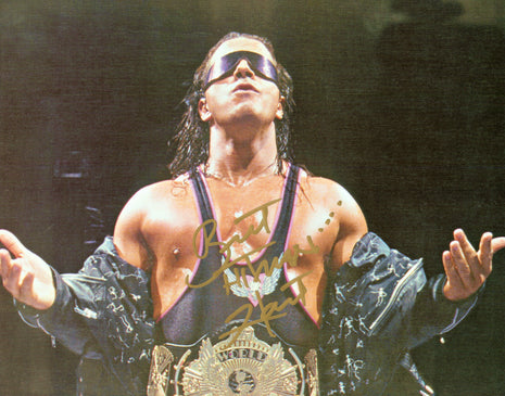 Bret Hart signed 8x10 Photo